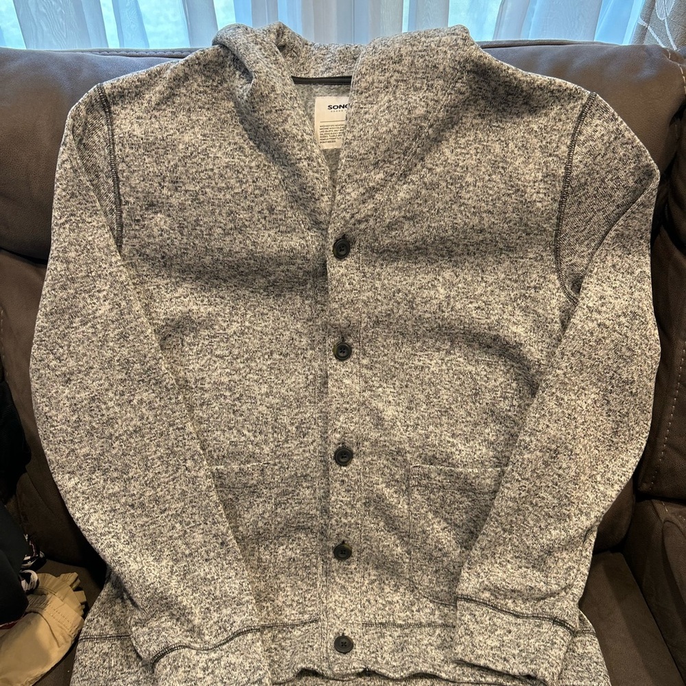 Sonoma Gray Button-Up Cardigan
